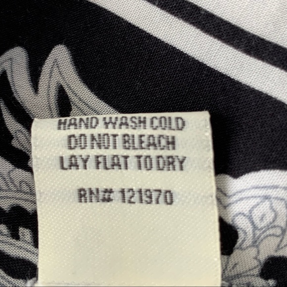 JEALOUS TOMATO Womens Size S Black White Boho Print Swim Cover Up Dress - Picture 9 of 9